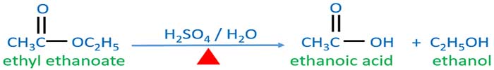 ethyl ethanoate and sulfuric water